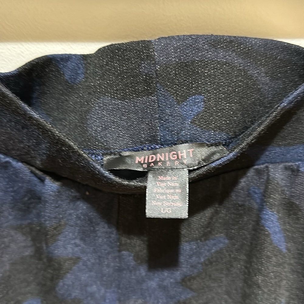 Midnight Bakery black and blue camo sleep set. Shorts and tank top. - Picture 4 of 6